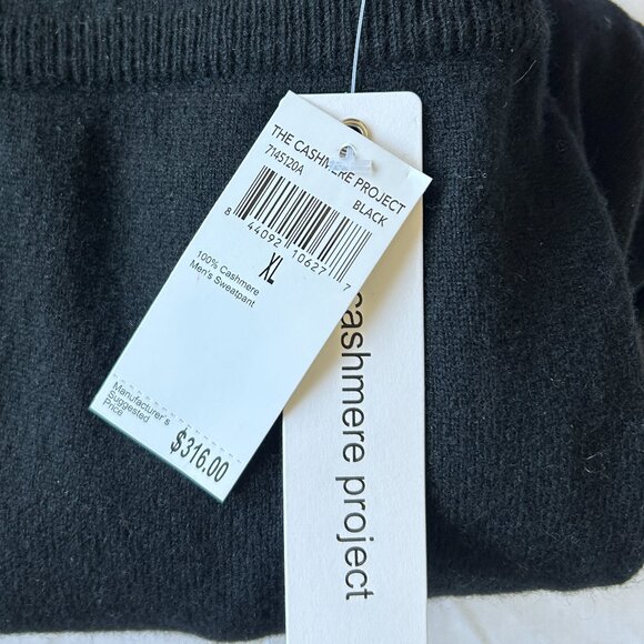 Black - 100% cashmere joggers - Picture 2 of 6